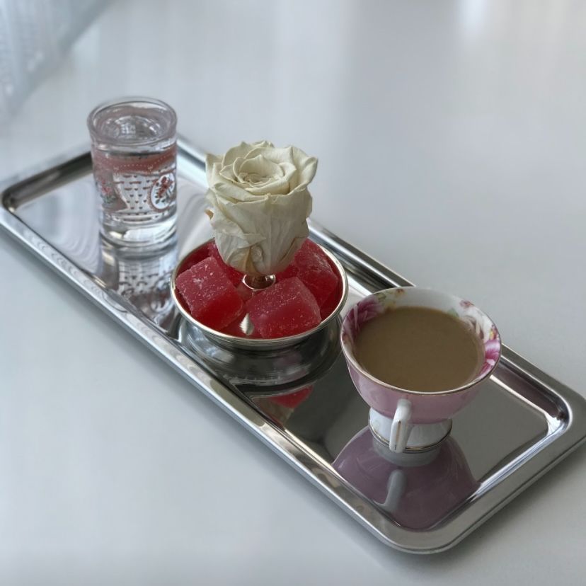 Gümüş Dikdörtgen Tepsi