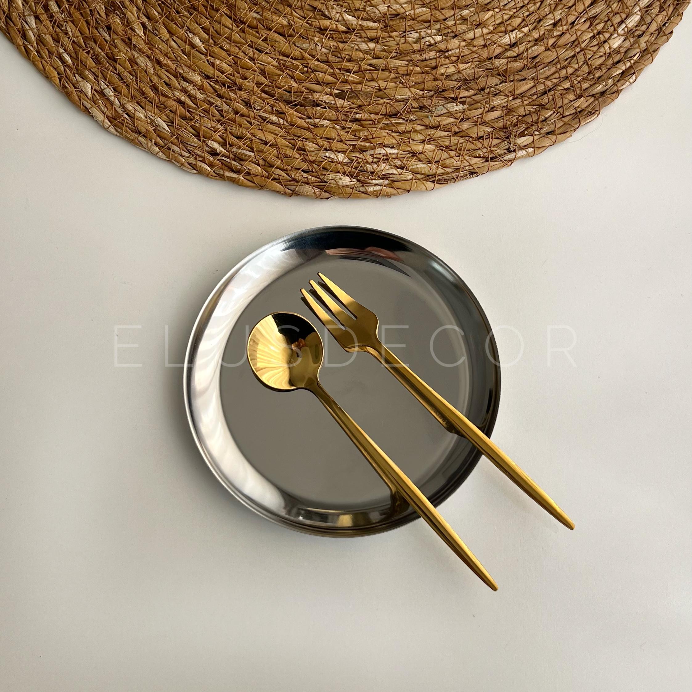 6Lı Mini Gümüş Tabak