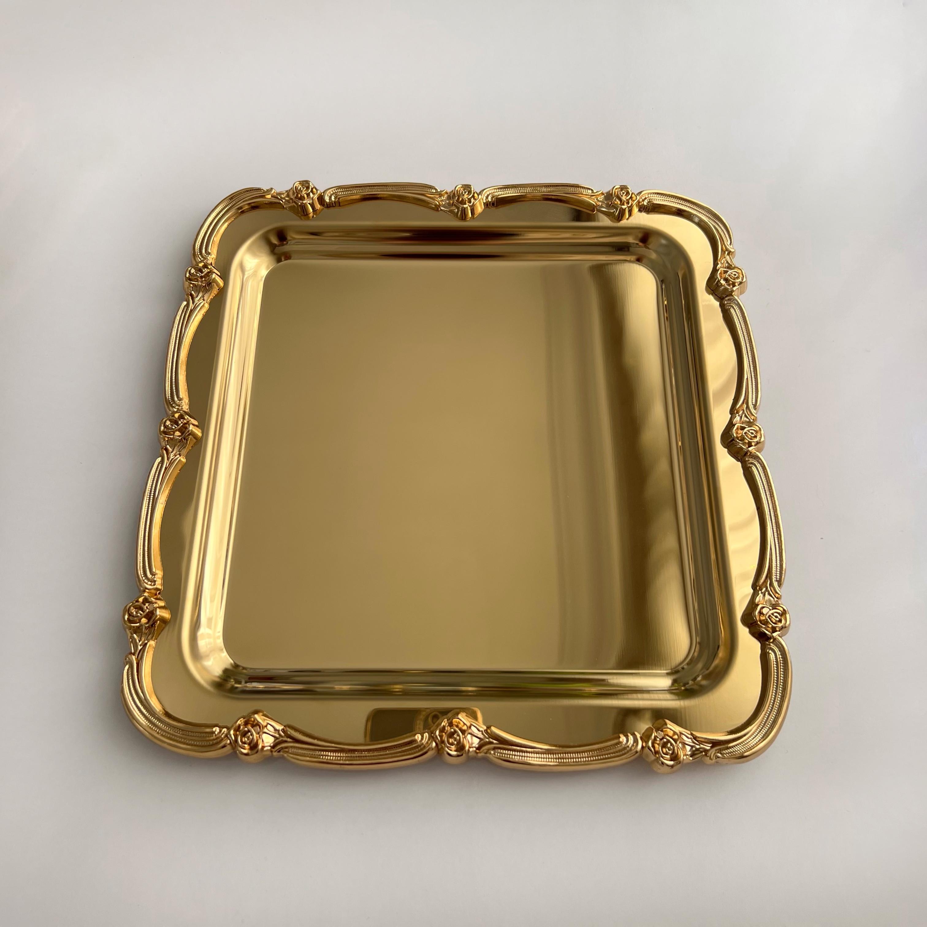 Lüx Döküm Gold Tepsi